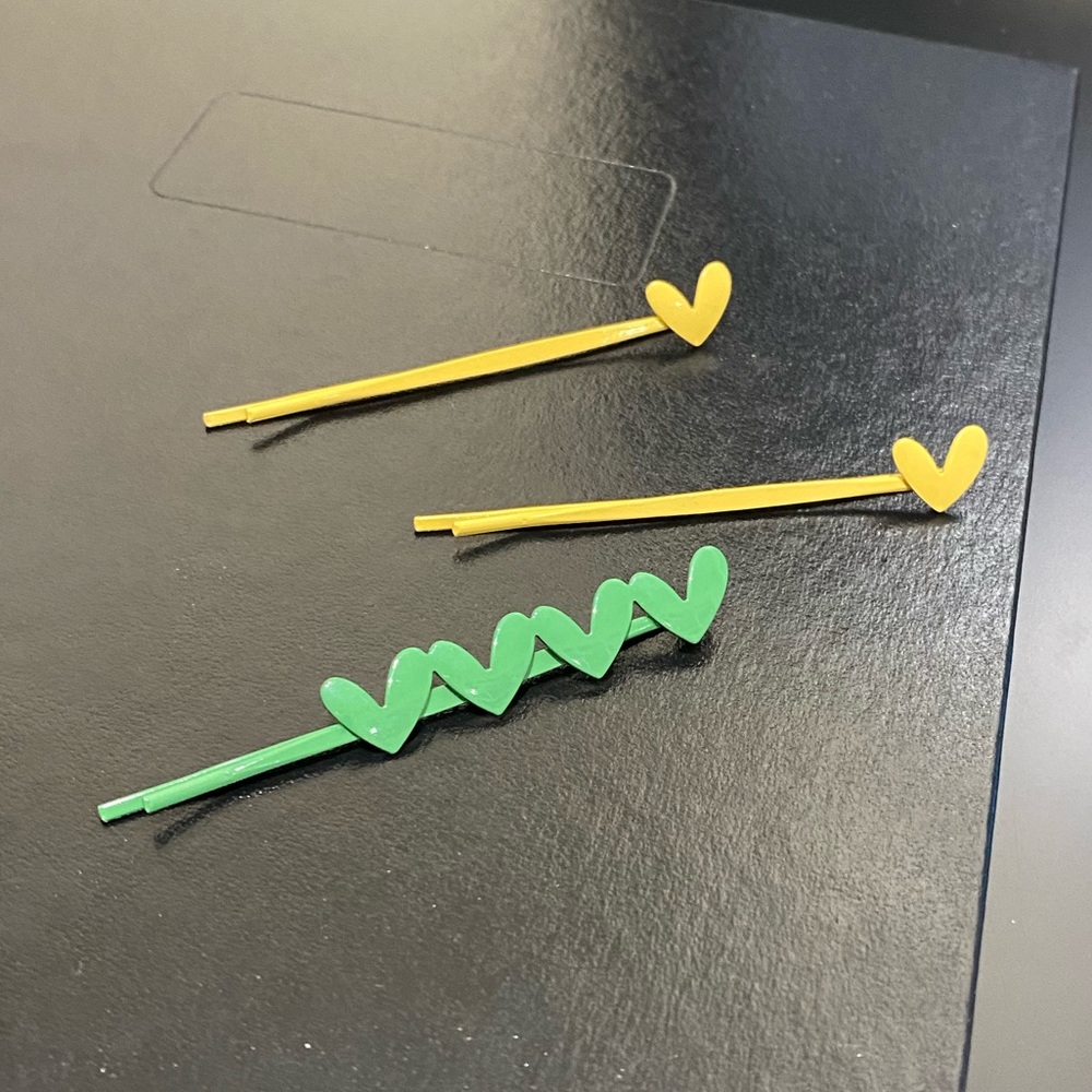 Feel Vibrant | 3/$35 |3 pcs |Handmade Heart Hairpins Hair Accessories